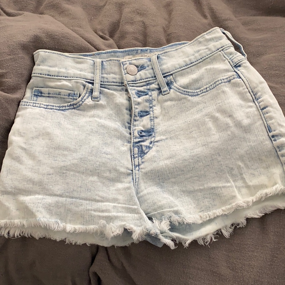 Abercrombie and Fitch denim high waist shorts